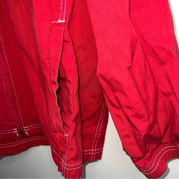 Nike Women’s Red Cotton Zip Up Jacket Size Medium (8-10) - Picture 10 of 11